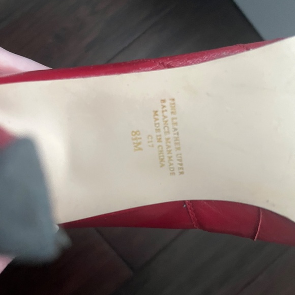 Ann Marino Red Heeled Boots - Picture 7 of 7